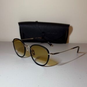 John Varvatos 531 Black and Gold Sunglasses